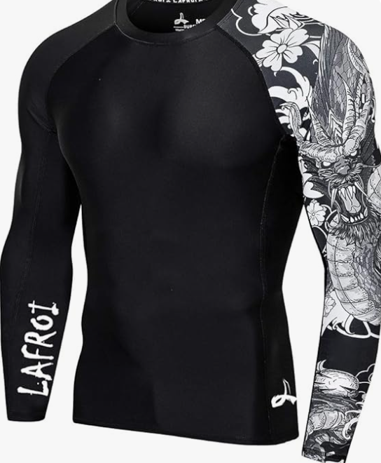 Screenshot 2025-06-14 2.36.26 PM LAFROI Men’s Long Sleeve Compression Rash Guard Review