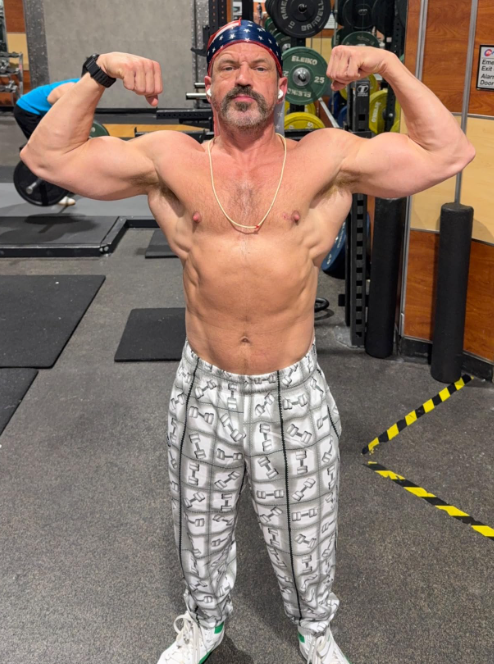 Screenshot 2025-06-14 3.37.45 PM Baggy Bodybuilding Workout Muscle Pants