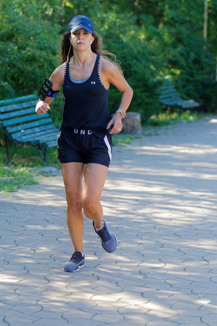 woman, jogging, outdoors, girl, running, exercise, path, park, sports, healthy, lifestyle